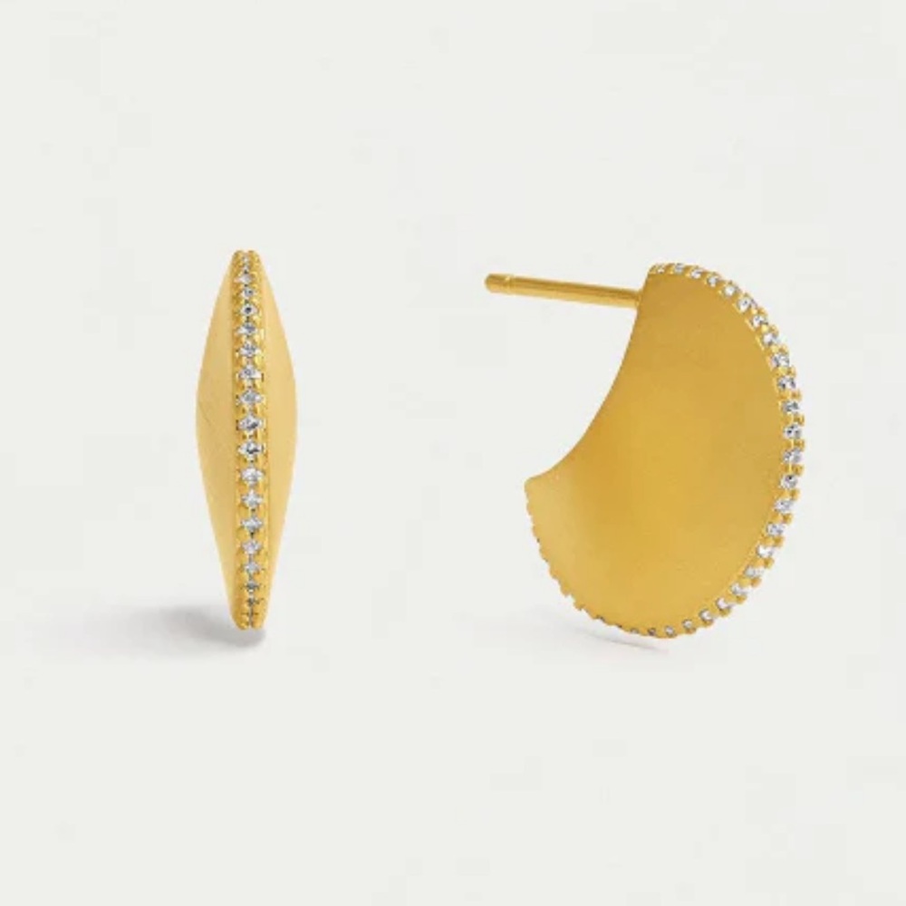 DEAN DAVIDSON Petite Pave Disc Earrings